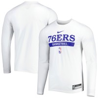 Футболка с длинным рукавом Philadelphia 76ers Nike 2022/23 Legend On-Court Practice Performance - White