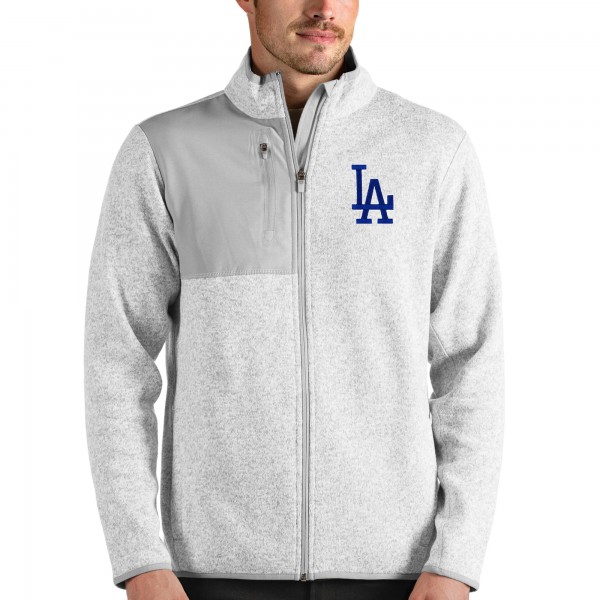 Кофта на молнии Los Angeles Dodgers Antigua Fortune - Heathered Gray