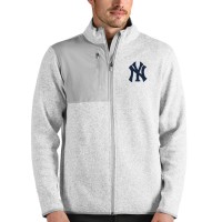 Кофта на молнии New York Yankees Antigua Fortune - Heathered Gray