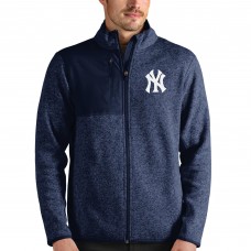 Кофта на молнии New York Yankees Antigua Fortune - Heathered Navy