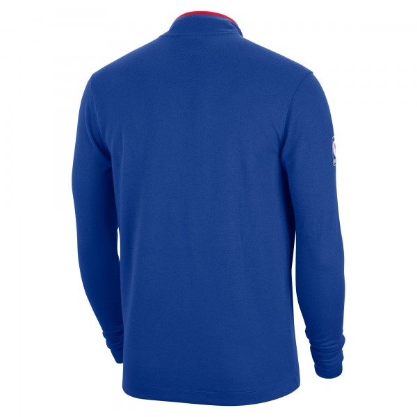 Кофта на короткой молнии Philadelphia 76ers Nike Authentic Performance - Royal