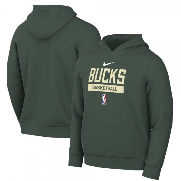 Толстовка Milwaukee Bucks Nike 2022/23 Spotlight On-Court Practice Performance - Hunter Green
