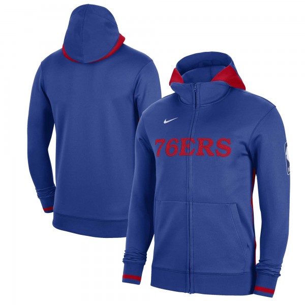 Толстовка на молнии Philadelphia 76ers Nike Authentic Showtime Performance - Royal