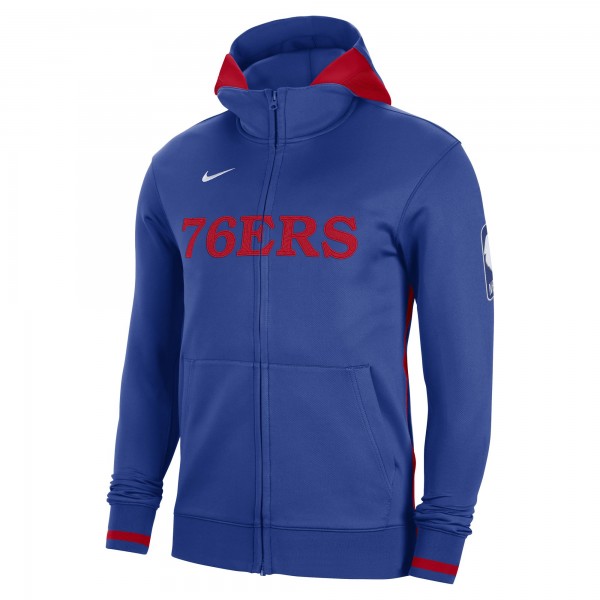 Толстовка на молнии Philadelphia 76ers Nike Authentic Showtime Performance - Royal