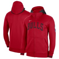Толстовка на молнии Chicago Bulls Nike Authentic Showtime Performance - Red