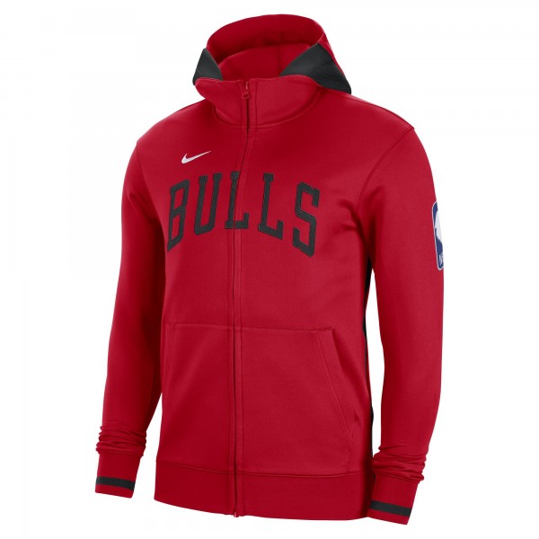 Толстовка на молнии Chicago Bulls Nike Authentic Showtime Performance - Red