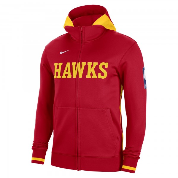 Толстовка на молнии Atlanta Hawks Nike Authentic Showtime Performance - Red