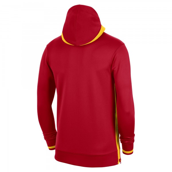 Толстовка на молнии Atlanta Hawks Nike Authentic Showtime Performance - Red