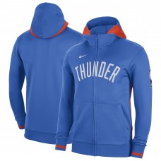 Толстовка на молнии Oklahoma City Thunder Nike Authentic Showtime Performance - Blue