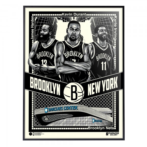 Brooklyn Nets Phenom Gallery 18 x 24 Deluxe Framed Serigraph Print