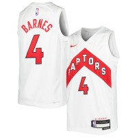 Игровая форма  Scottie Barnes Toronto Raptors Nike Youth 2021/22 Swingman Player White - Association Edition