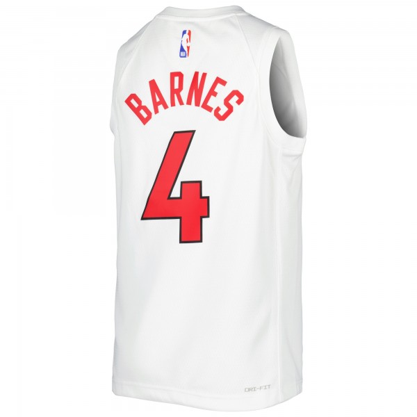 Игровая форма  Scottie Barnes Toronto Raptors Nike Youth 2021/22 Swingman Player White - Association Edition