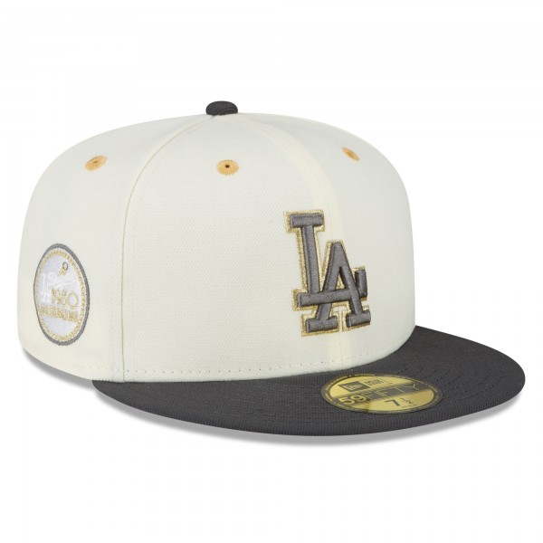Бейсболка Los Angeles Dodgers New Era 1980 MLB All-Star Game Chrome 59FIFTY - White/Charcoal