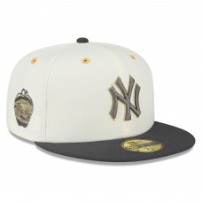 Бейсболка New York Yankees New Era 1977 MLB All-Star Game Chrome 59FIFTY - White/Charcoal