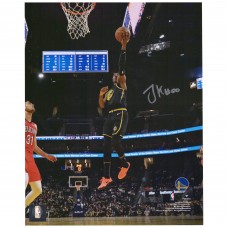 Autographed Golden State Warriors Jonathan Kuminga Fanatics Authentic 8 x 10 Layup vs. New Orleans Pelicans Photograph