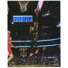 Autographed Golden State Warriors Jonathan Kuminga Fanatics Authentic 16 x 20 Layup vs. New Orleans Pelicans Photograph