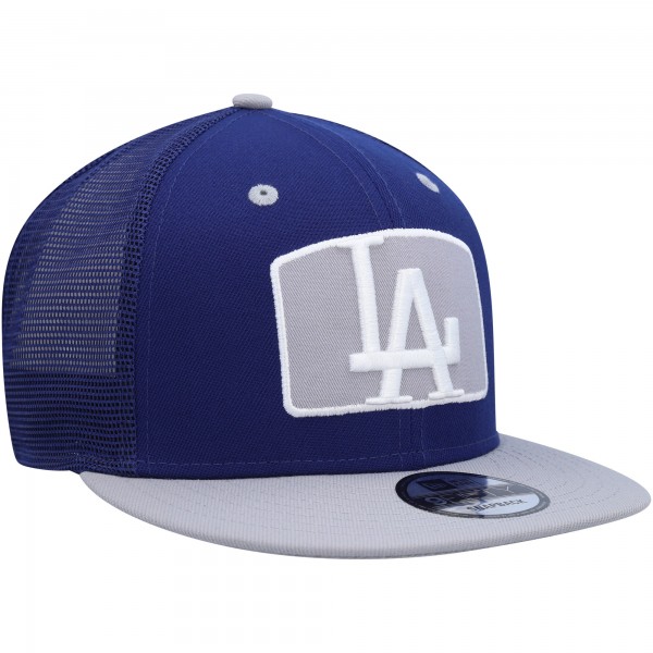 Бейсболка Los Angeles Dodgers New Era Logo Zoom Trucker 9FIFTY - Royal/Gray