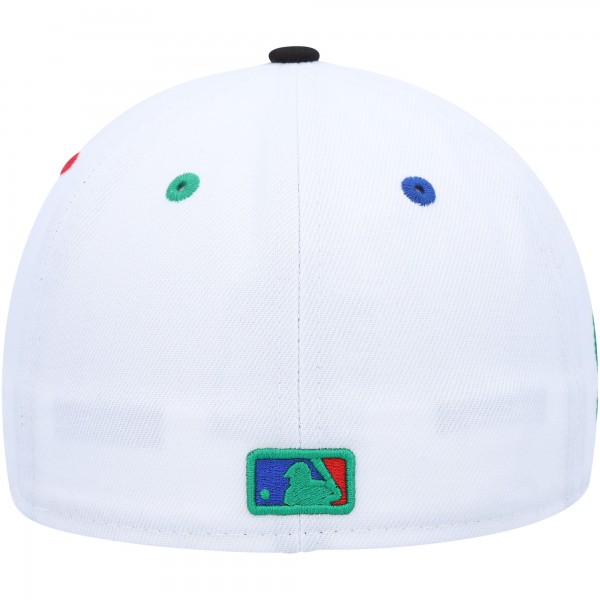 Бейсболка Los Angeles Dodgers New Era 60th Anniversary Primary Eye 59FIFTY - White/Black