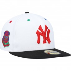 Бейсболка New York Yankees New Era 1956 World Series Primary Eye 59FIFTY - White/Black
