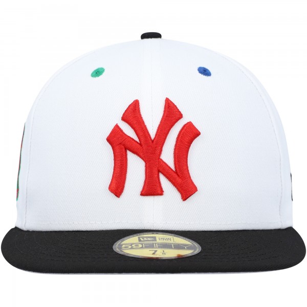Бейсболка New York Yankees New Era 1956 World Series Primary Eye 59FIFTY - White/Black