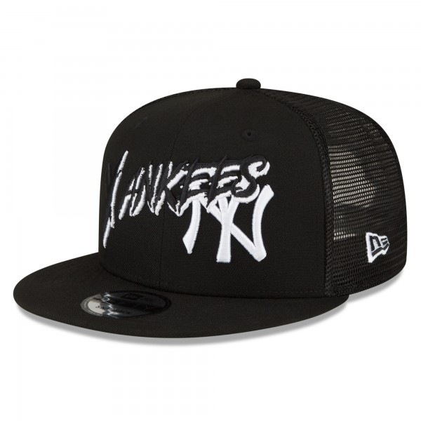 Бейсболка New York Yankees New Era Street Trucker 9FIFTY - Black