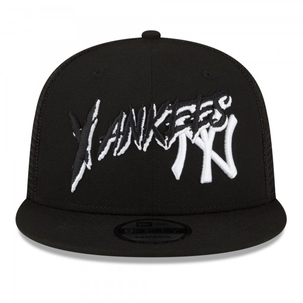 Бейсболка New York Yankees New Era Street Trucker 9FIFTY - Black