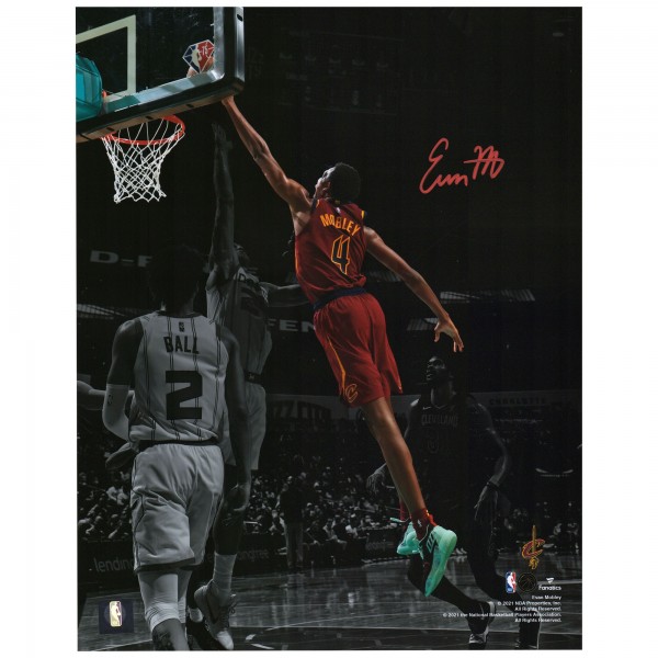 Autographed Cleveland Cavaliers Evan Mobley Fanatics Authentic 11 x 14 Dunk vs. Hornets Spotlight Photograph