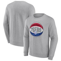 Кофта Philadelphia 76ers True Classics Vint - Heathered Gray