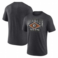 Футболка Brooklyn Nets True Classics Power Phase Tri-Blend - Heather Charcoal