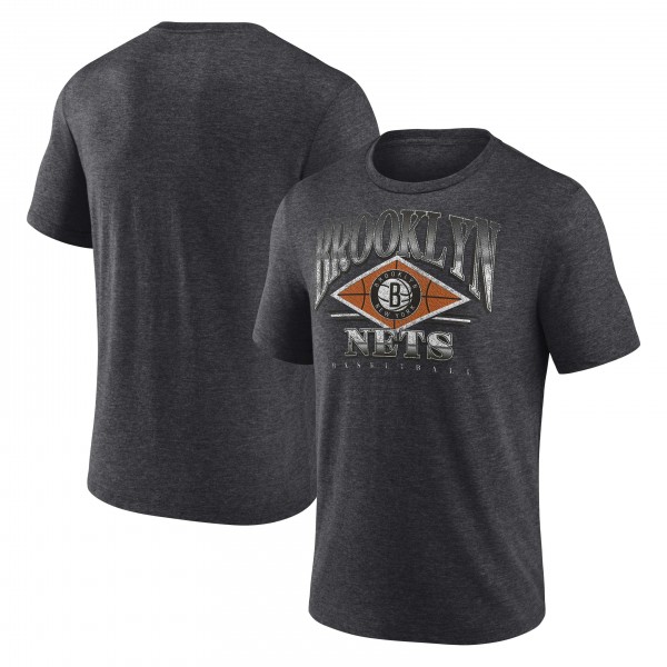 Футболка Brooklyn Nets True Classics Power Phase Tri-Blend - Heather Charcoal