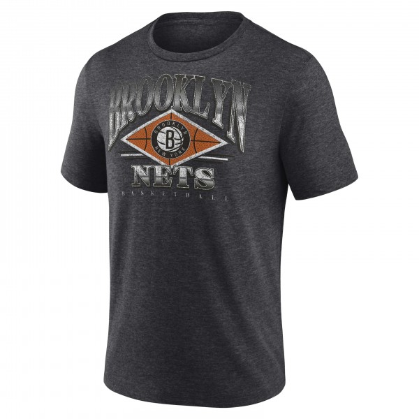 Футболка Brooklyn Nets True Classics Power Phase Tri-Blend - Heather Charcoal