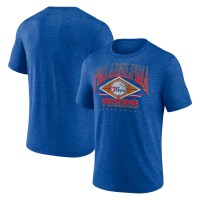 Футболка Philadelphia 76ers True Classics Power Phase Tri-Blend - Heather Royal
