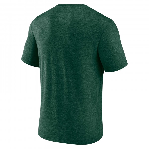 Футболка Milwaukee Bucks True Classics Power Phase Tri-Blend - Heather Hunter Green