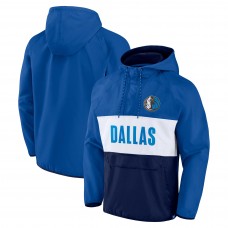 Куртка на короткой молнии Dallas Mavericks Team Leader Iconic Colorblock Anorak Raglan - Royal/Navy