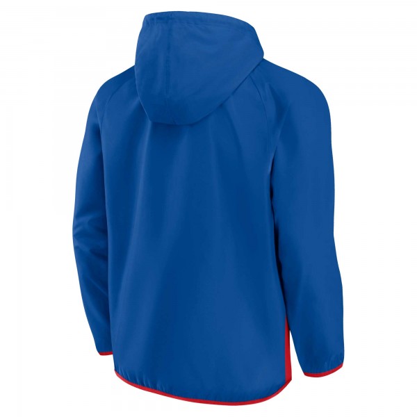 Куртка на короткой молнии Philadelphia 76ers Team Leader Iconic Colorblock Anorak Raglan - Royal/Red