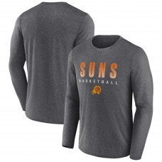 Футболка с длинным рукавом Phoenix Suns Where Legends Play Iconic Practice - Heathered Charcoal