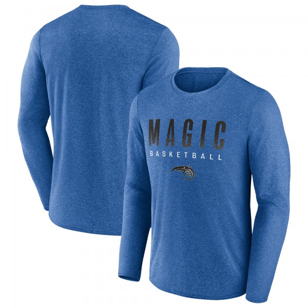 Футболка с длинным рукавом Orlando Magic Where Legends Play Iconic Practice - Heathered Blue