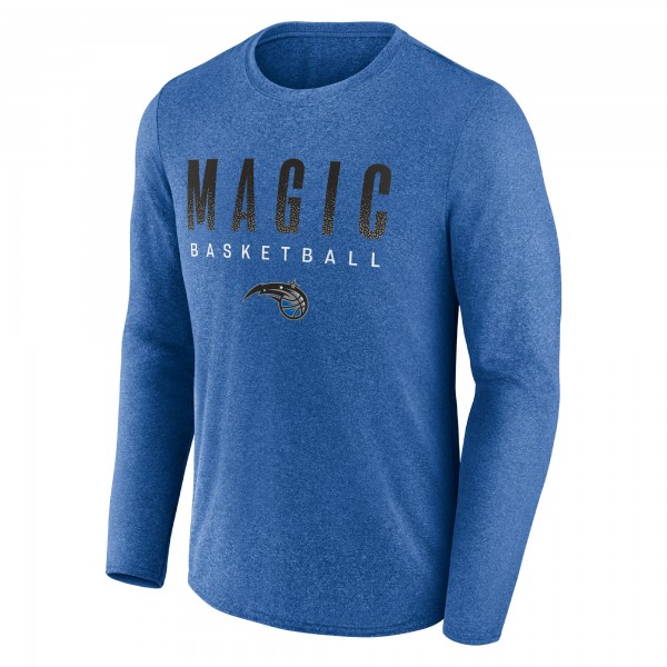 Футболка с длинным рукавом Orlando Magic Where Legends Play Iconic Practice - Heathered Blue