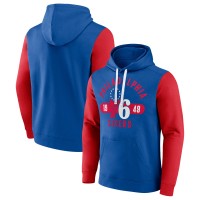 Толстовка Philadelphia 76ers Attack Colorblock - Royal/Red