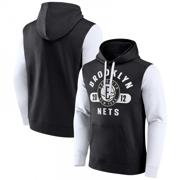 Толстовка Brooklyn Nets Attack Colorblock - Black/White