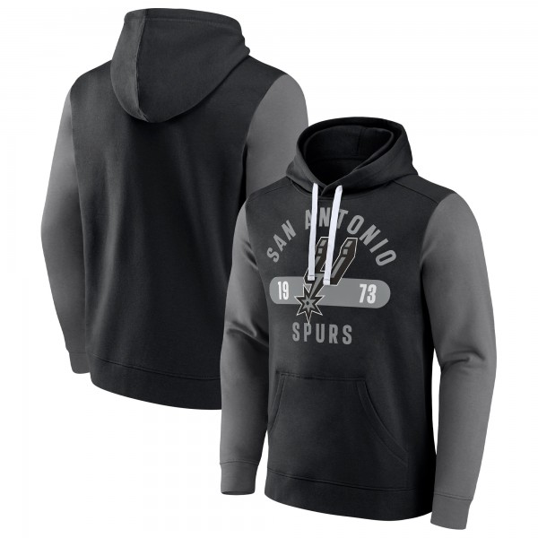 Толстовка San Antonio Spurs Attack Colorblock - Black/Gray