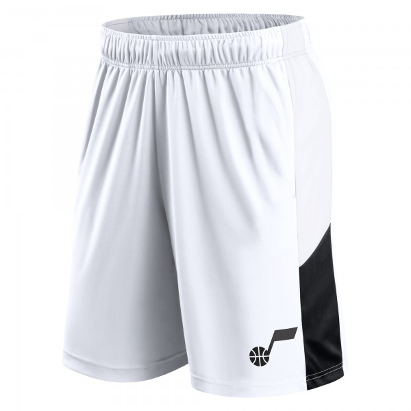 Шорты Utah Jazz Champion Rush Colorblock Performance - White