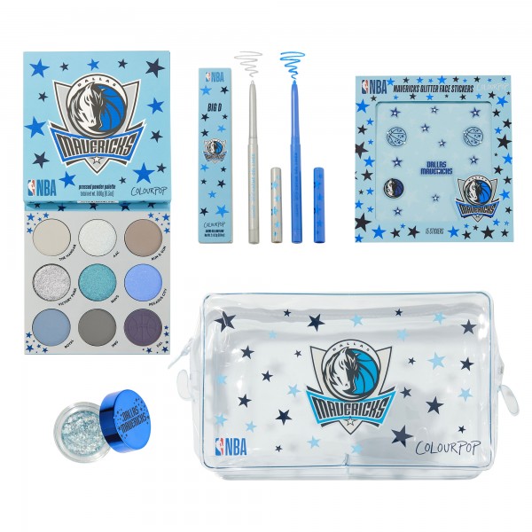 Dallas Mavericks ColourPop Womens NBA Makeup Collection Set - Blue
