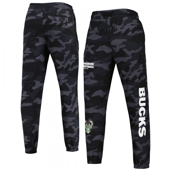 Спортивные штаны Milwaukee Bucks New Era Tonal - Black/Camo