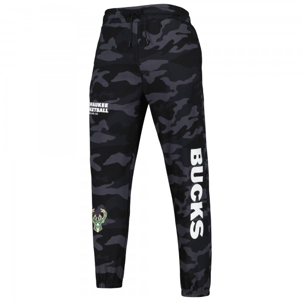 Спортивные штаны Milwaukee Bucks New Era Tonal - Black/Camo