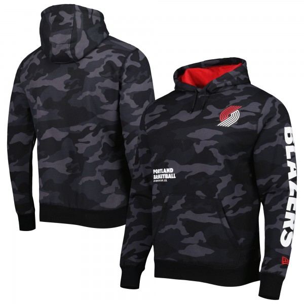 Толстовка Portland Trail Blazers New Era Tonal - Black/Camo