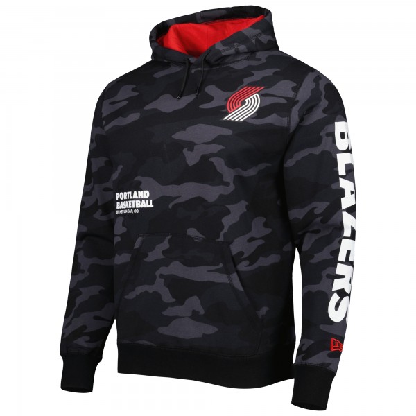 Толстовка Portland Trail Blazers New Era Tonal - Black/Camo