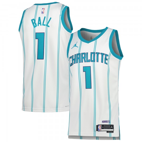 Игровая форма  LaMelo Ball Charlotte Hornets Jordan Brand Unisex 2022/23 Swingman - Association Edition - White