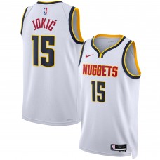 Джерси Unisex Denver Nuggets Nikola Jokic Nike White Swingman - Association Edition