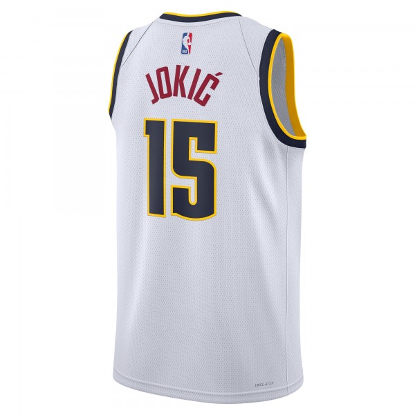 Джерси Unisex Denver Nuggets Nikola Jokic Nike White Swingman - Association Edition